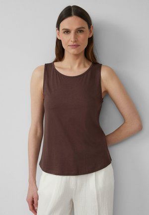 MIT DEKORATIVEM CUT-OUT - Top - mokka