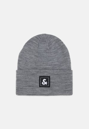 JACSTUART LONG BEANIE - Beanie - grey melange/black