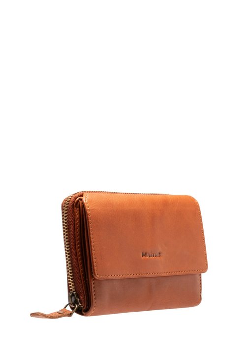 Cartera Maître Birkenfeld Dilara L - Piel De Vaca, Color Toffee, Con Protección RFID, Múltiples Compartimentos, 16x8.5x3.5 Cm