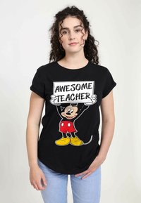 Henry Tiger MICKEY CLASSIC MICKEY AWESOME TEACHER - T-shirts print - black