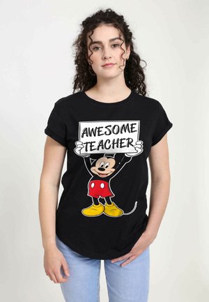 MICKEY CLASSIC MICKEY AWESOME TEACHER - Print T-shirt - black