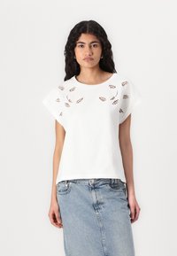 JDY - JDYROSE O NECK - Print T-shirt - cloud dancer Thumbnail Image 1