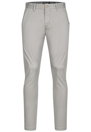 INDICODE JEANS, INDICODE JEANS CHINO LANGE HOSEN PANTS CHERRY - Chino - light grey