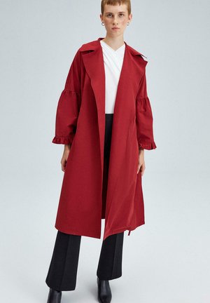 SIDE SLIT  - Classic coat - burgundy