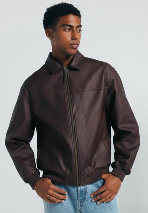 Imitatieleren jas - light brown