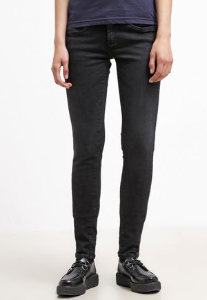 Skinny-Farkut - blue-black denim