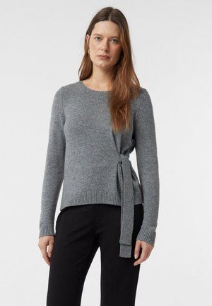 Strickpullover - schiefergrau