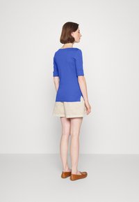 Lauren Ralph Lauren STRETCH COTTON BOATNECK TEE - T-shirt básica - pampelonne blue