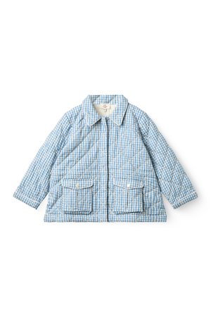 Copenhagen Colors HOUNDSTOOTH QUILTED UNISEX - Giacca da mezza stagione - blue