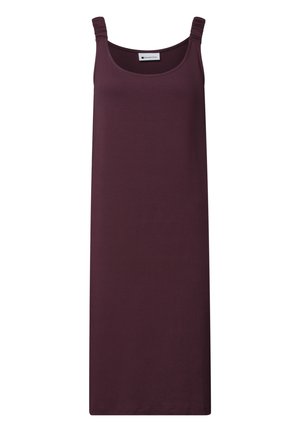 Street One, KNIELANGES KLEID MIT GERAFFTEN TRÄGERN - Robe en jersey - rustic rouge