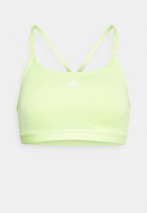 adidas Performance AEROREACT - Športni modrček z rahlo podporo - pulse lime