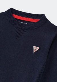 Guess ETICHETTA LOGO - Pulóver - blu