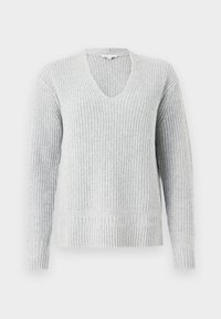 TOM TAILOR V NECK PULLOVER - Pulover - medium silver grey