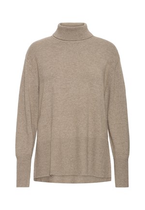 PULZ, PZSTEFFI ROLL NECK - Jersey de punto - fossil melange