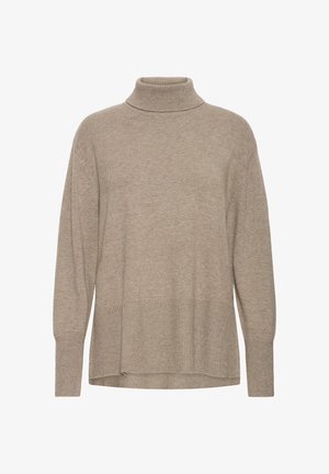 PULZ, PZSTEFFI ROLL NECK - Jersey de punto - fossil melange