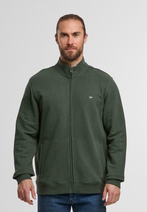 Felpa con zip - dark ivy