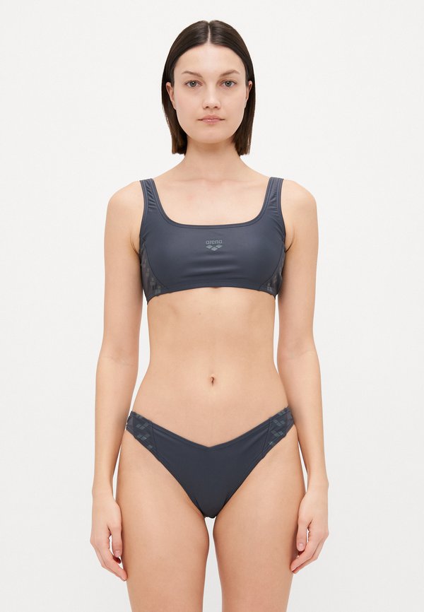 WOMENS TEAM STRIPE BRALETTE - Bikini - asphalt