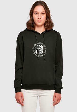 LADIES WORDING - ALL GOOD EVERYDAY HOODY - Jersey con capucha - black