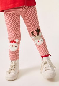 Next EMBELLISHED  - Retuusid - püksid - red stripe christmas santa