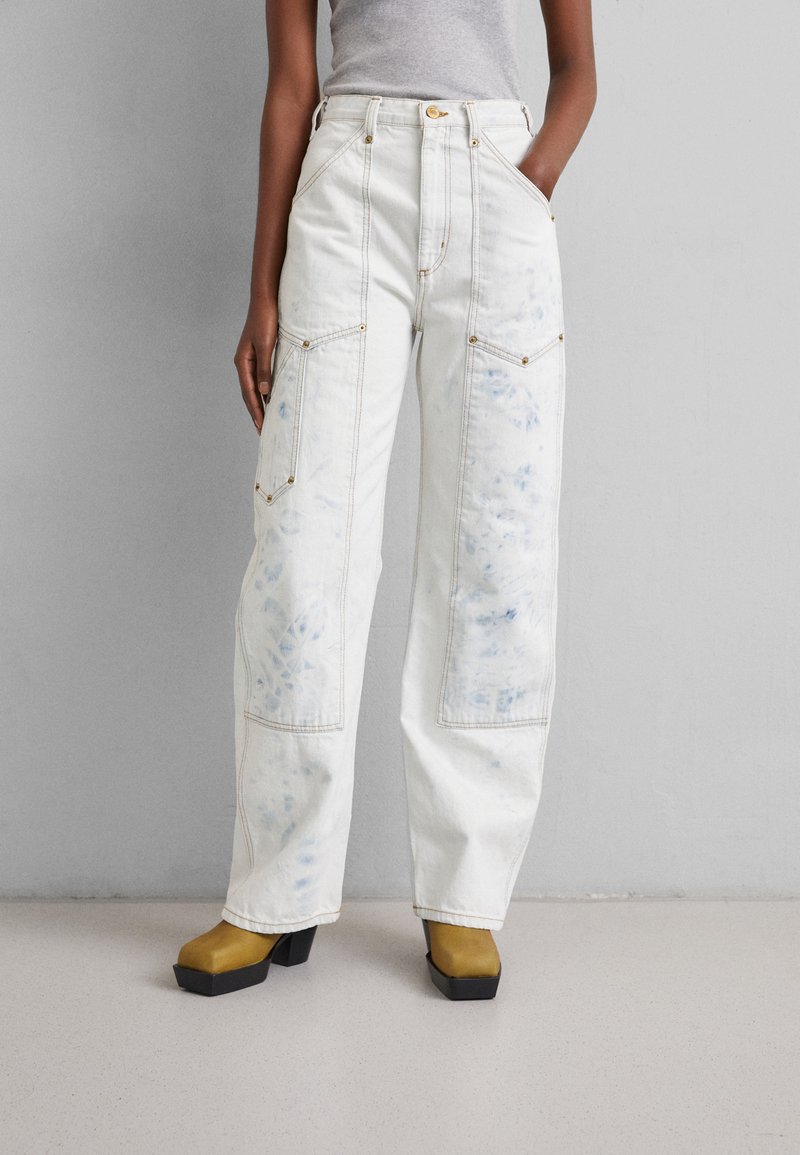 RE/DONE SUPER HIGH WORKWEAR - Jeansy Straight Leg