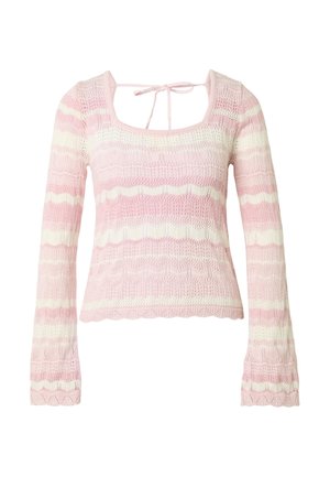Estelou, CHROCHET CARDIGAN - Neule - light pink