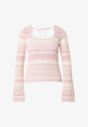 Estelou, CHROCHET CARDIGAN - Neule - light pink