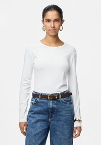 Pieces PCAMELIA 2 PACK - Μπλούζα με μακριά μανίκια - black/bright white