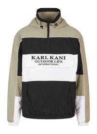 RETRO WINDBREAKER - Lett jakke - olive blk wht