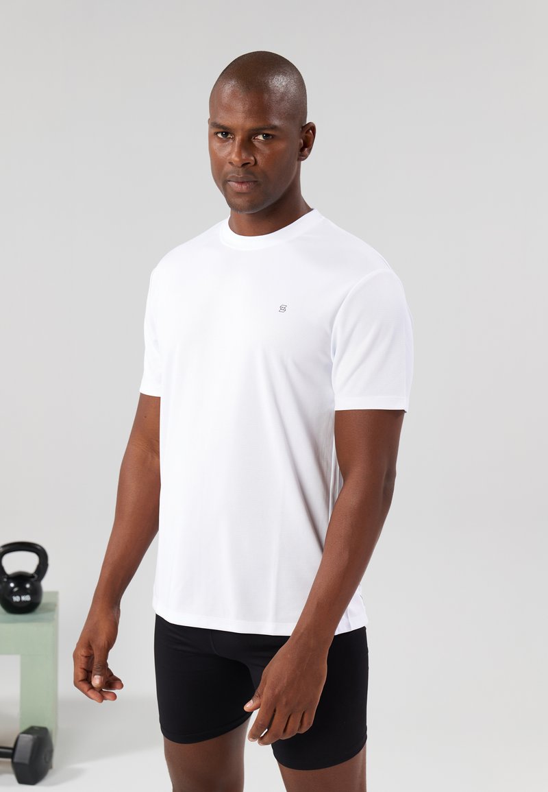 Pier One Sport - Tricou basic - white, Extindeți