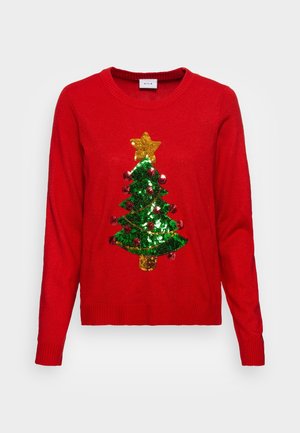 Strickpullover - red