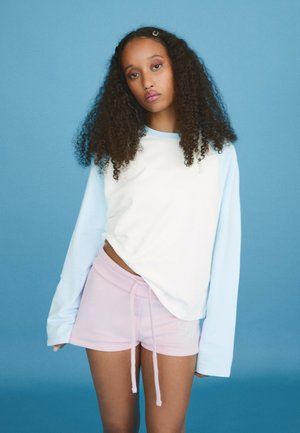 Bershka, TSHIRT - T-shirt à manches longues - white