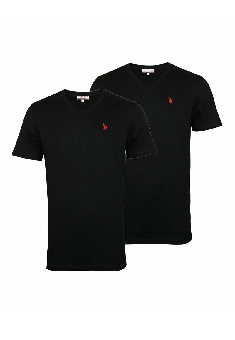 U.S. Polo Assn. 2ER PACK VNECK TShirt basic schwarz Zalando.at