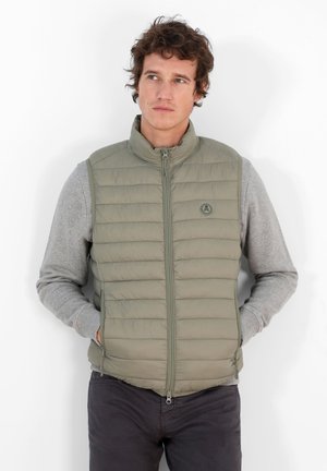 GSTAAD - Waistcoat - light khaki
