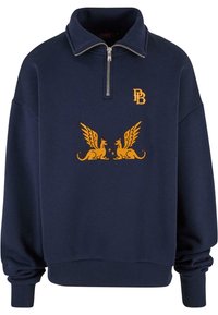 PROHIBITED GRIFFIN HALF-ZIP - Bluză de molton cu fermoar - blue