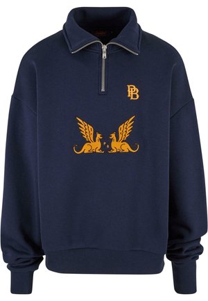 PROHIBITED GRIFFIN HALF-ZIP - Sweater met rits - blue