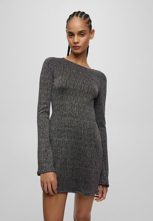 SHORT EVENING - Day dress - metallic grey