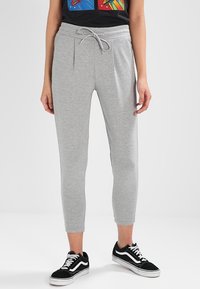 ICHI Träningsbyxor - mottled light grey