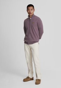 Lyle & Scott ZIP THROUGH - Cardigan - x highland mauve marl