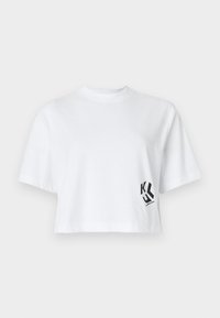 CROPPED MONOGRAM TEE - Basic T-shirt - white