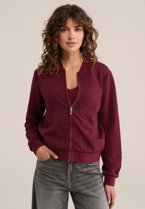 WE Fashion, Sweat zippé - vintage red