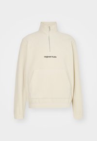 JORVESTERBRO QUARTER ZIP - Fleece jumper - oatmeal