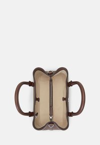 Lauren Ralph Lauren LEATHER SMALL MARCY SATCHEL - Rankinė - dark mahogany