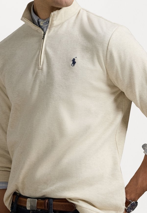 LONG SLEEVE HALF ZIP - Sweatshirt - chalk heather3