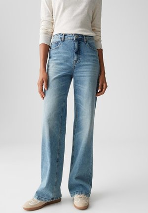 MID RISE WEITER - Wide leg - light modern blue