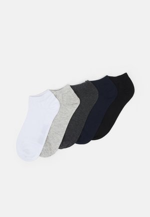 JACMIX SHORT SOCK 5 PACK - Ponožky - black/light grey melange/white