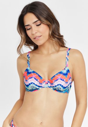 Bikini-Top - blau/orange