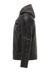 Mustang Leren jas - schwarz