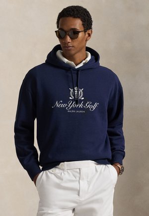 FLEECE GRAPHIC HOODIE - Φούτερ με κουκούλα - refined navy