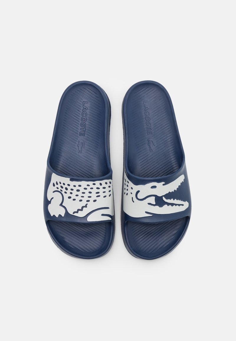 Lacoste CROCO - Chanclas baño - navy/white/azul marino - Zalando.es