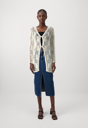 ONLLIZZY LONG CARDIGANNT - Vest - pumice stone